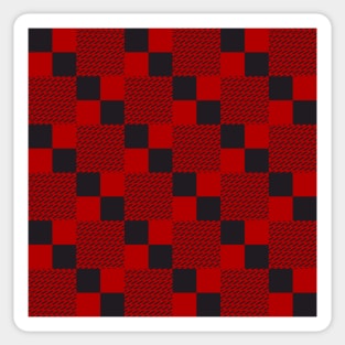 Plaid pattern Sticker